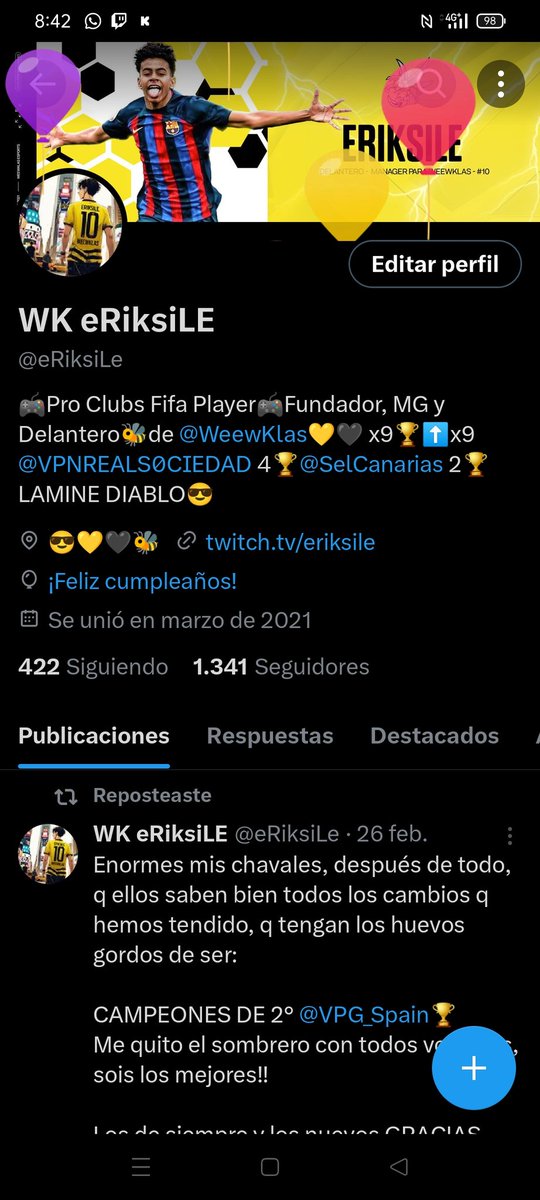 WK eRiksiLE tweet media