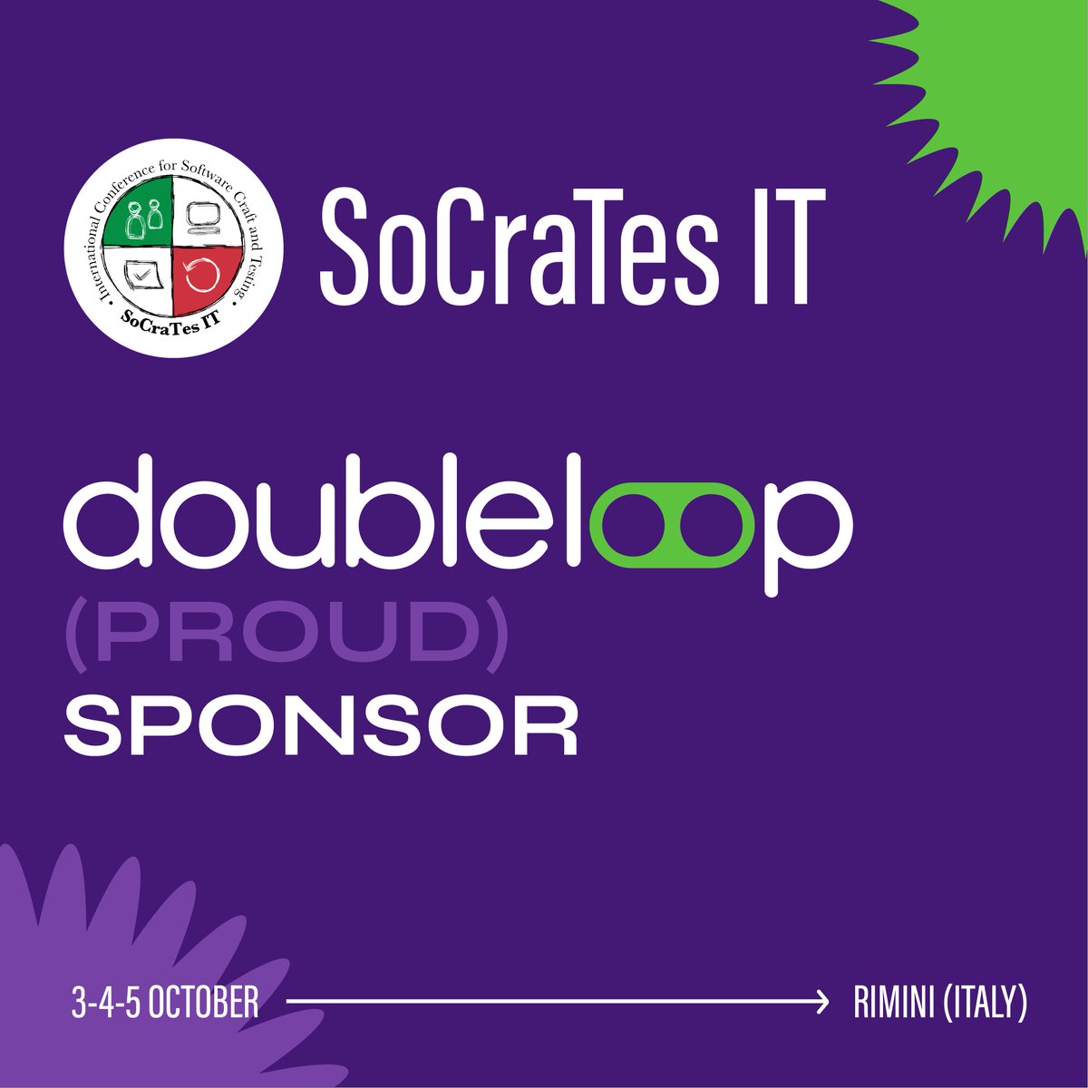 SoCraTes IT (@socrates_italy) on Twitter photo Siamo entusiasti di avere <a href="/doubleloop_io/">doubleloop (no one here, see you elsewhere)</a> come sponsor per l'edizione 2024!
Un grande grazie per il vostro continuo supporto e il prezioso contributo alla comunitร di #SoCraTesIT ๐
#openspace #coding
doubleloop.io Siamo entusiasti di avere <a href="/doubleloop_io/">doubleloop (no one here, see you elsewhere)</a> come sponsor per l'edizione 2024!
Un grande grazie per il vostro continuo supporto e il prezioso contributo alla comunitร di #SoCraTesIT ๐
#openspace #coding
doubleloop.io