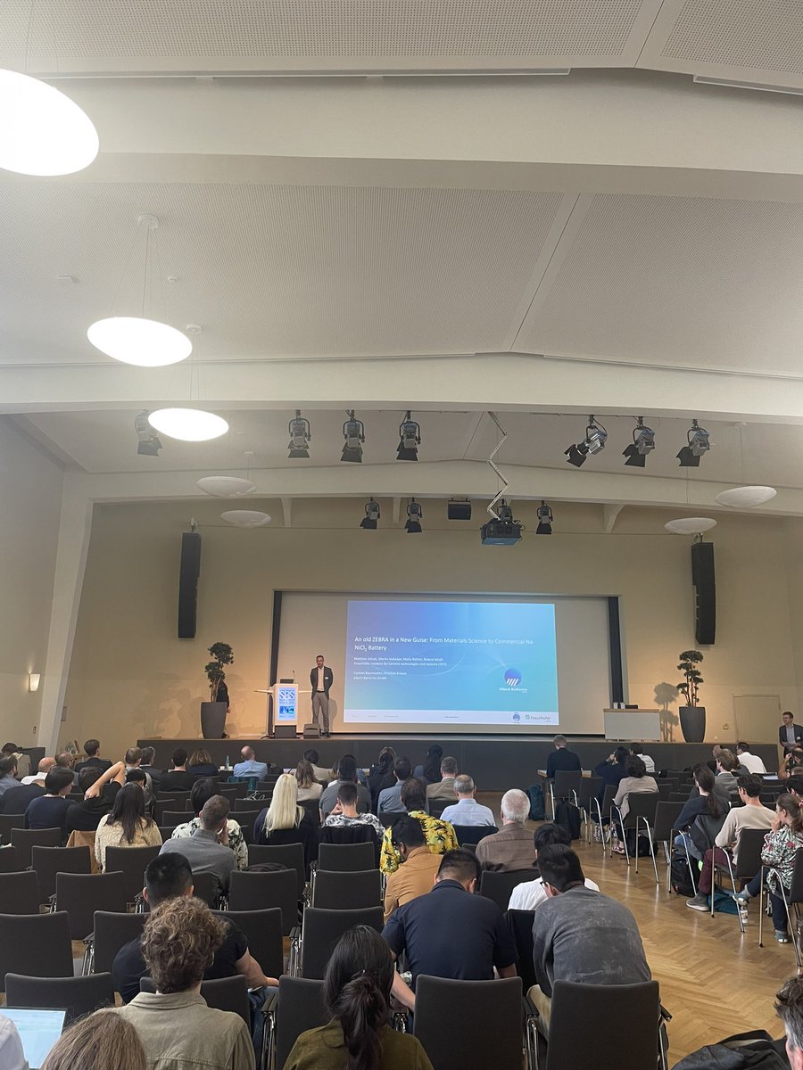 Continuing on high-temperature batteries, Dr. Matthias Schulz, Fraunhofer IKTS, will be the next speaker. He will talk about “An old ZEBRA in a New Guise: From Materials Science to Commercial Na-NiCl2 Battery”