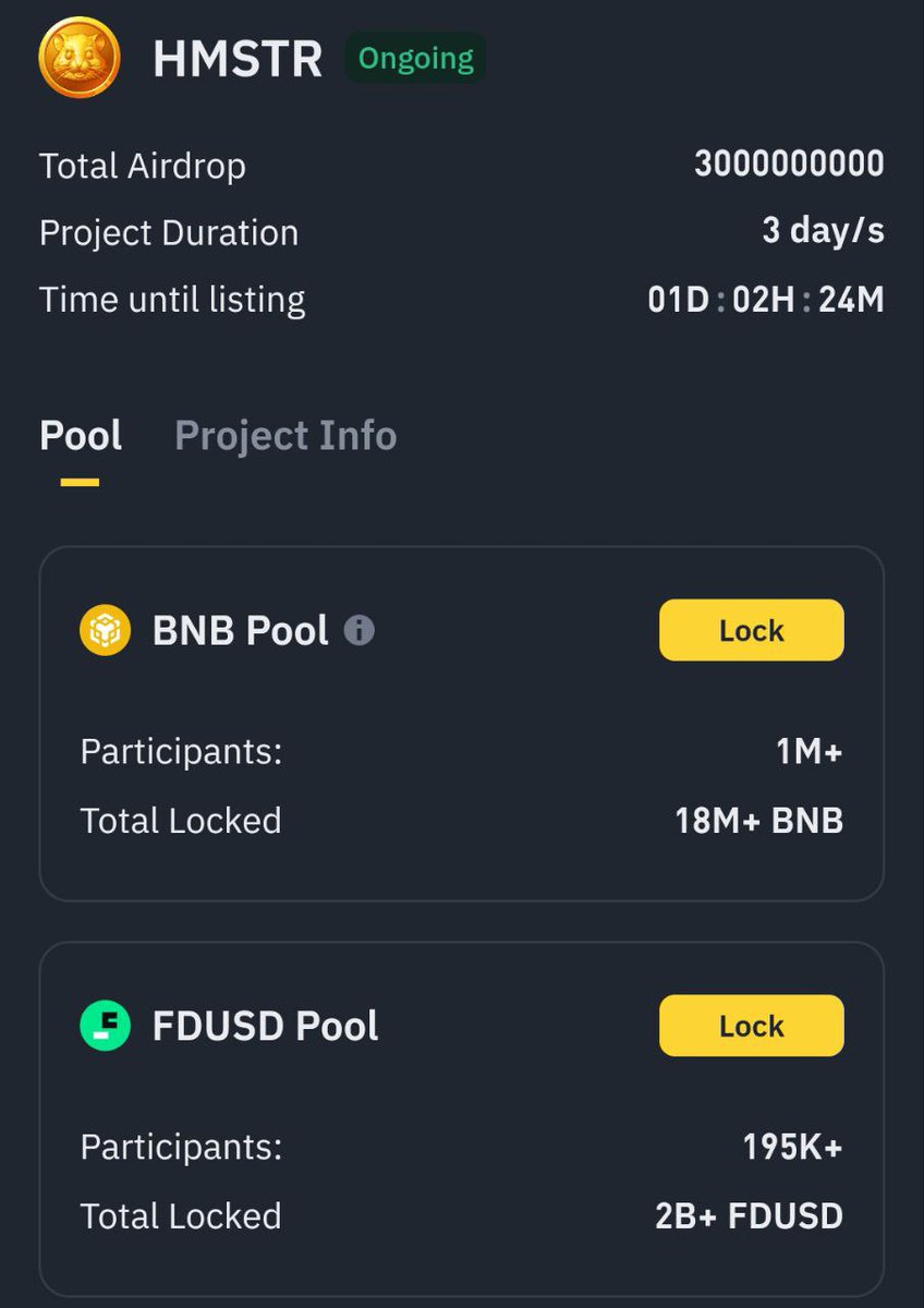 𝗚𝗶𝘃𝗲𝗮𝘄𝗮𝘆 𝗔𝗹𝗲𝗿𝘁 🤑🤑
 
Binance will list the $HMSTR token on September 26th at 5:30 pm IST.
 
I will give $𝟓𝟎 to one person who will make a correct prediction about the peak price of the HMSTR /USDT on #Binance
 
To Win 💰
 
💥 Like this tweet
 
💥 Repost it
 
💥