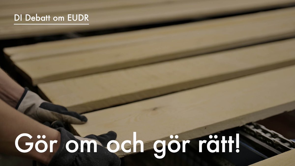 ￼
”Otydliga mål- och kravbilder samt förseningar har lett till ett vakuum för företagen. Det enda rimliga är att ge dem mer tid och se över hur nya förordningen kan göras genomförbar i praktiken” 

Vi skriver med <a href="/Traomobel/">TMF</a> på <a href="/didebatt/">Di Debatt</a> #EUDR #EUpol 

➡️ di.se/debatt/stoppa-…