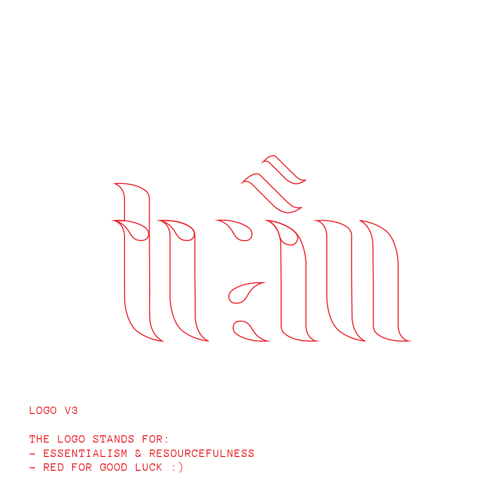 le_tran's tweet photo. brand + cultural values:
- essentialism
- resourcefulness
- intense fear of waste (iykyk)

creative challenge: 
design the best looking logo, using the least number of elements possible.

v1: initial concept
v2: streamlined to two elements only
v3: red for good luck https://t.co/DHR6sm94xa