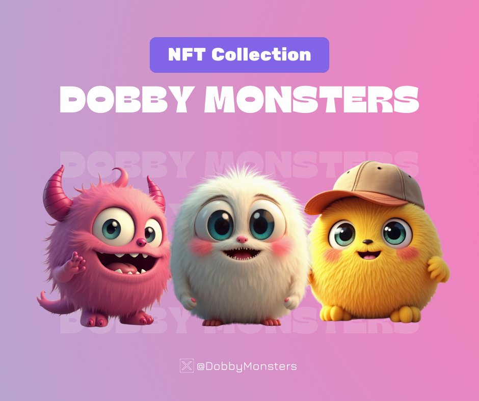 DobbyMonsters's tweet photo. Wednesday 10 PM (GMT+8)  𝑫𝒐𝒃𝒃𝒚 𝑴𝒐𝒏𝒔𝒕𝒆𝒓𝒔 ‘’𝐒𝐔𝐏𝐄𝐑 𝐋𝐔𝐂𝐊𝐘 𝐖𝐇𝐄𝐄𝐋 𝐄𝐕𝐄𝐍𝐓’’ Follow us and prepare your lucky numbers to participate and have a chance to win rewards #Dobbymonsters #NFTdrops #NFT #Crypto https://t.co/oq5RG6L0nO