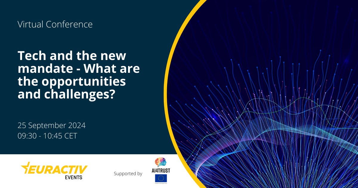 COMING UP AT 9:30 I Join us for an online debate about tech and the new mandate and which opportunities and challenges it poses.

Share your thoughts using #eaDebates.
📺 Livestream: eurac.tv/9Xff