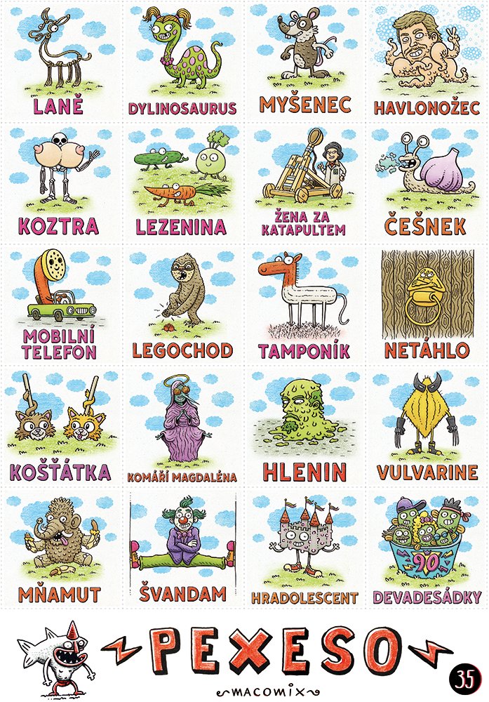 Z repostů vyberu nešťastníka, který bohužel dostane toto nové pexeso č. 35 ;)