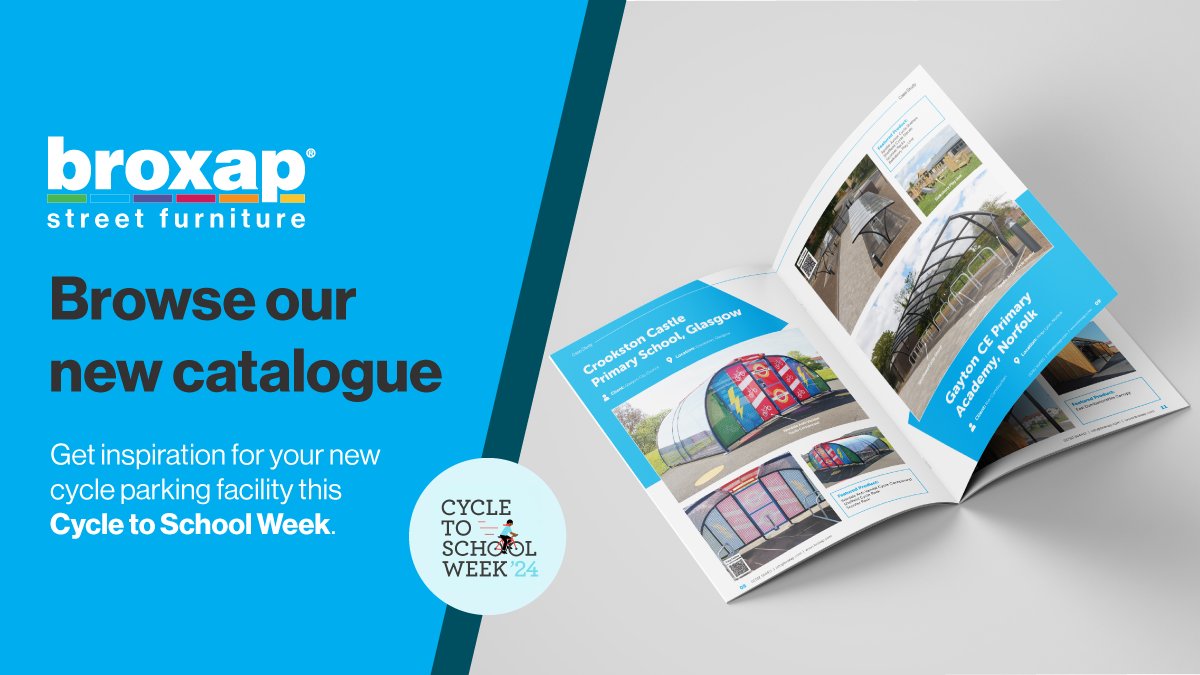 Looking for some inspiration for your school’s cycle parking? Look no further! Check out our brochure that is full of fantastic solutions for creating a safe cycle parking area at your school. Get in touch to grab your copy today! 📖
#CycleToSchoolWeek #Broxap #CycleParking
