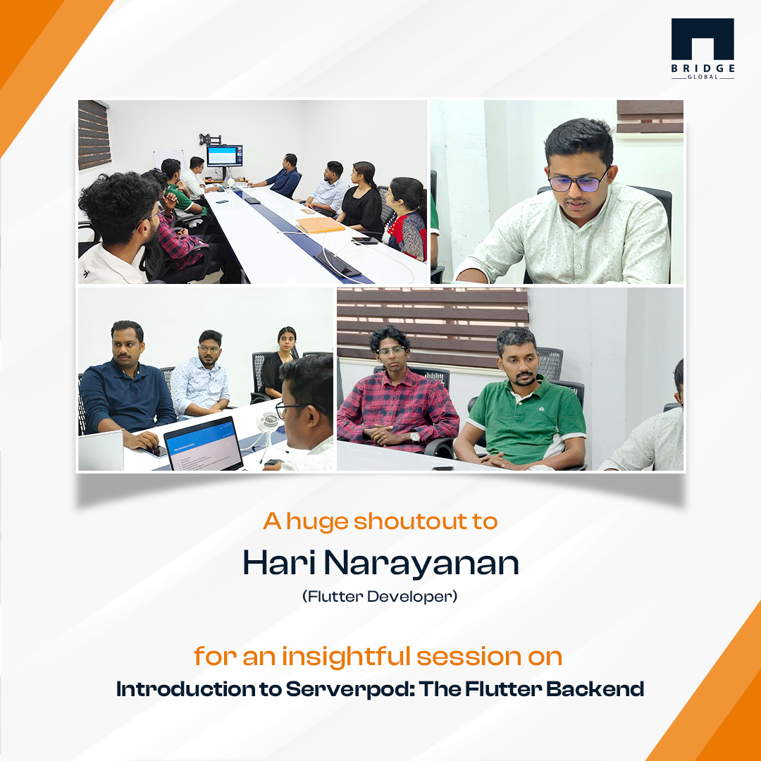 Bridge_Tweed's tweet image. Huge shoutout to Hari for a brilliant session on “Introduction to Serverpod: The Flutter Backend.” Your insights were informative and inspiring!

#FlutterBackend #learningsession #serverpod #tutorial #serverpodtutorial #BridgeGlobal