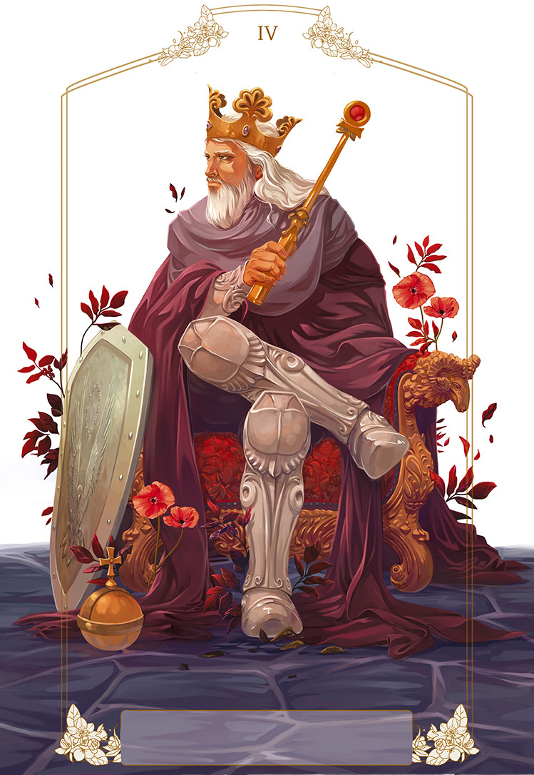 Helene_Lenoble's tweet photo. Hello everyone!
It's been forever since I've barely updated my social media... 
Don't think I wasn't working on the contrary! And I have lots of new things to share with you...
I'm starting the updates with the colors of the emperor's card, hope you'll enjoy it! #tarotcard #tarot https://t.co/R5LgdnDQce