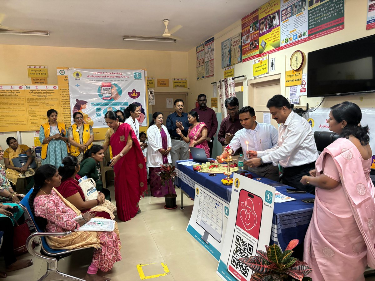 GBASplHealth's tweet photo. Hello all!!
#BBMP has launched the #SaveMom AI-based mother and child care platform on pilot basis, providing comprehensive 1000-day follow up of pregnant women and infants for ensuring delivery of health department services in time. ๐คฐ๐ถ (1/2) https://t.co/CaWGNlAjEd