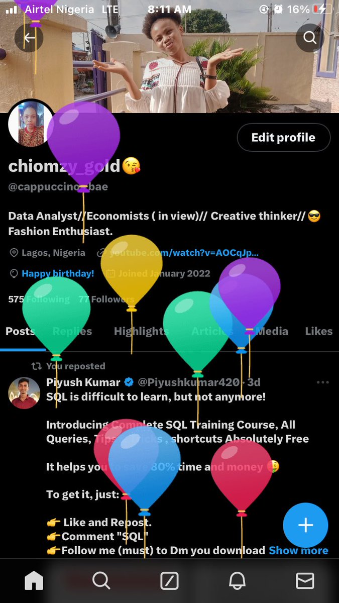 cappuccinos_bae's tweet image. I got balloons today 😊
Happy birthday to me 🎊🎉🥳

Twenty Fine on the 25th😘