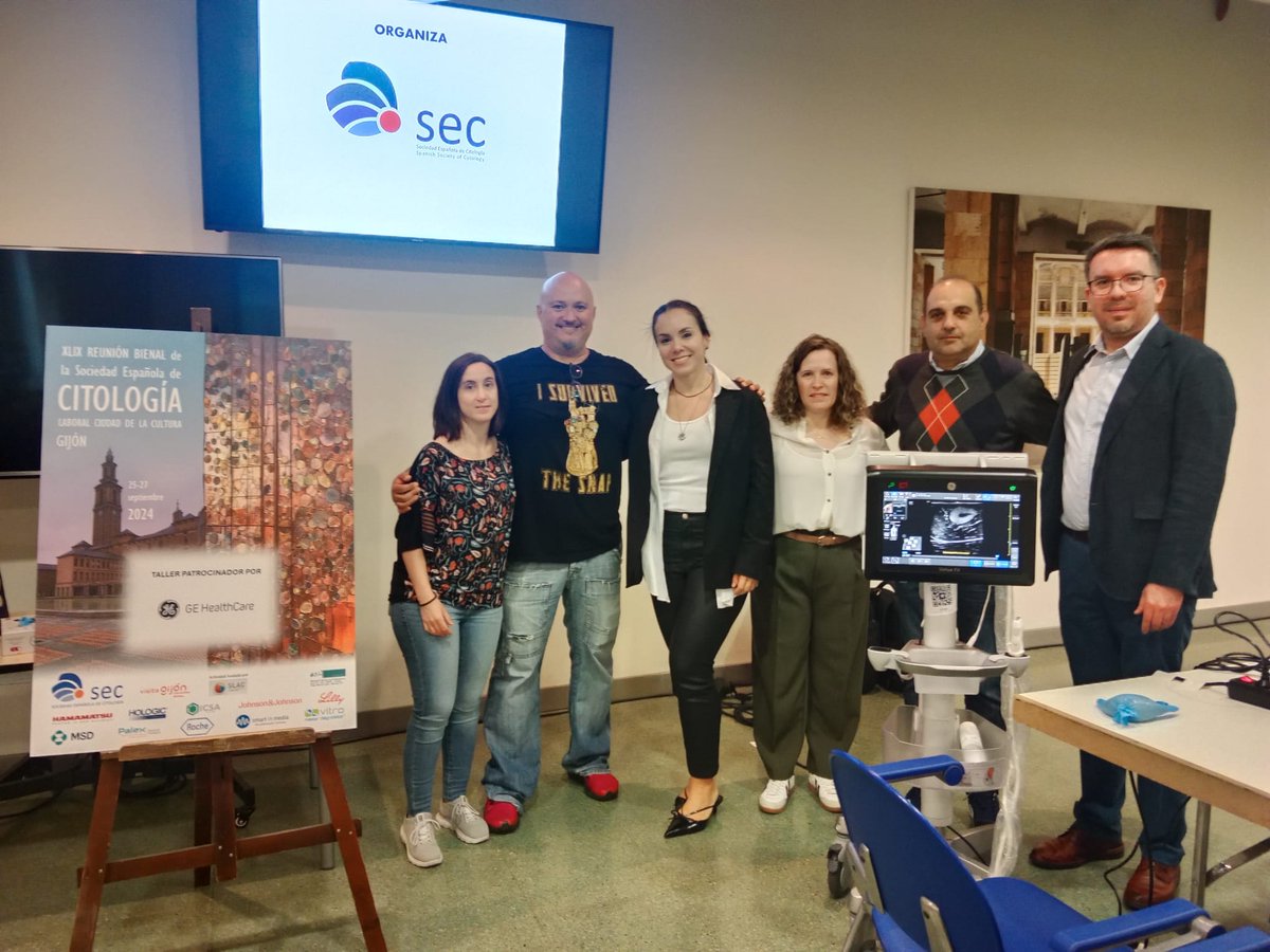 USFNA_SPAIN's tweet image. Preparados para el taller de eco #PAAF en la reunión Bienal de la SEC @SECitologia. Gracias a @GEHealthCare por el apoyo una vez más. Empezamos en breve.! #interventionalpathology #pocus #patologiaintervencionista #citologia #interventionalcytology