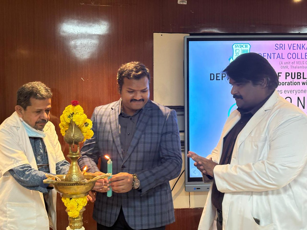 VMCH_official's tweet photo. Dr S Ganesh Ram taking part in guest lecture at Sri Venkateshwara Dental College on 18 . 9.24 for a talk on Ergonomics in Dentistry Practice. https://t.co/34KrA9VftA