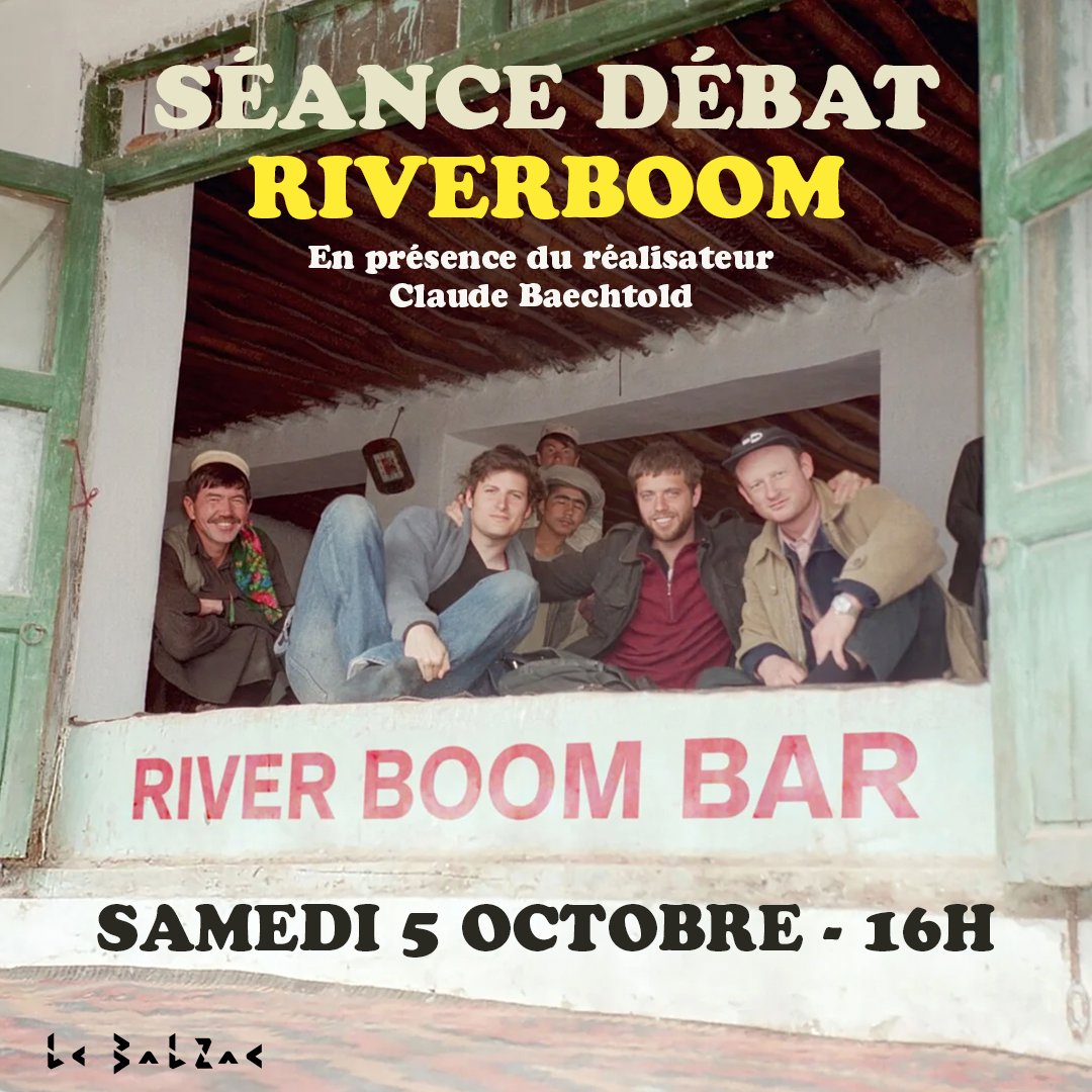 📸RIVERBOOM
🎞️Séance débat en présence du réalisateur @claudebaechtold
📆Samedi 5 octobre à 16h
🎟️cinemabalzac.com/evenement/2161…

@zinc_cinema

#Film #Photo #Reporter #documentaire #fipadoc #Riverboom #débat #cinéma