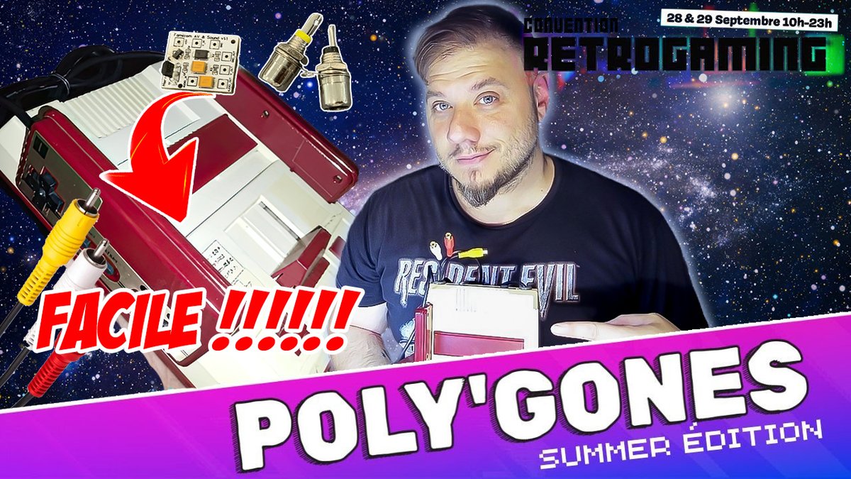 Salut ma TL,
Dans la vidéo du jour, je vous montre la nouvelle version de la modif composite pour la Famicom. console qui sera offerte en cadeau pour la tombola lors du festival <a href="/Polyg0nes/">Poly'Gones Festival #retrogaming #SEGA #Nintendo</a> à Lyon, les 28 et 29 septembre !
Partagez un MAX ! 
youtube.com/watch?v=2DNgQ_…
<a href="/RetroPoloTV/">Polo</a>