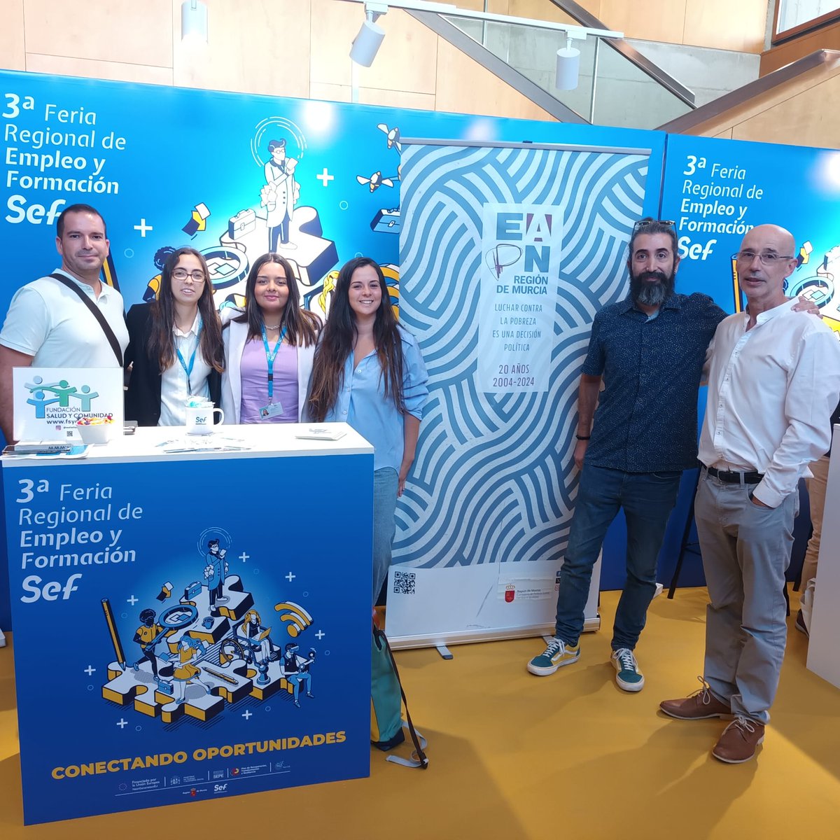 EAPN Región de Murcia y muchas de sus entidades participamos en la 3ª Feria Regional de Empleo y Formación organizado por el <a href="/sef_carm/">SEF</a>. Estaremos todo el día en el <a href="/AUDITORIOMURCIA/">Auditorio Regional Víctor Villegas</a>.