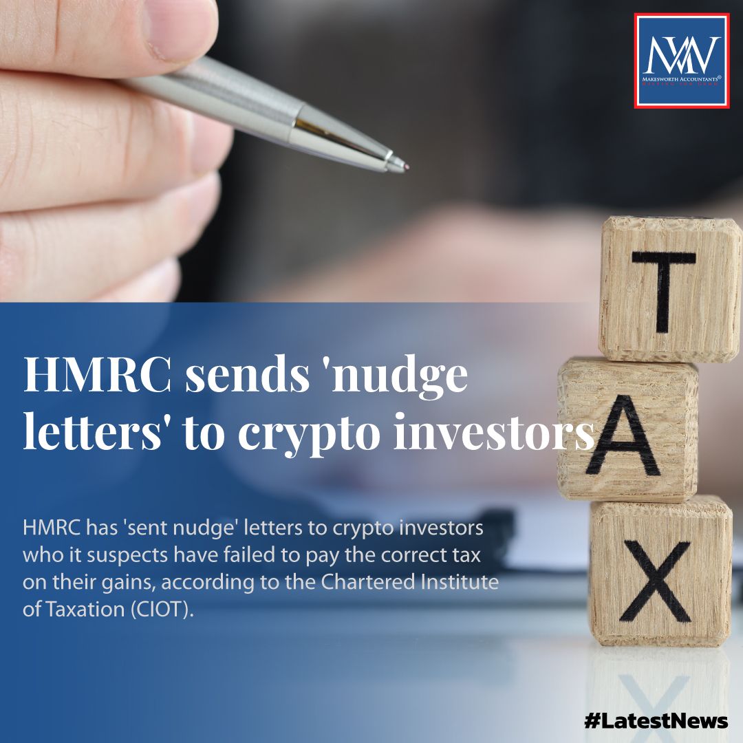 🚨 Attention Crypto Investors! 🚨

HMRC is sending nudge letters to crypto investors. Don't ignore your tax obligations! Review your transactions and stay compliant. 

🔗 Learn more: buff.ly/4exSgio 

#HMRC #CryptoInvestors