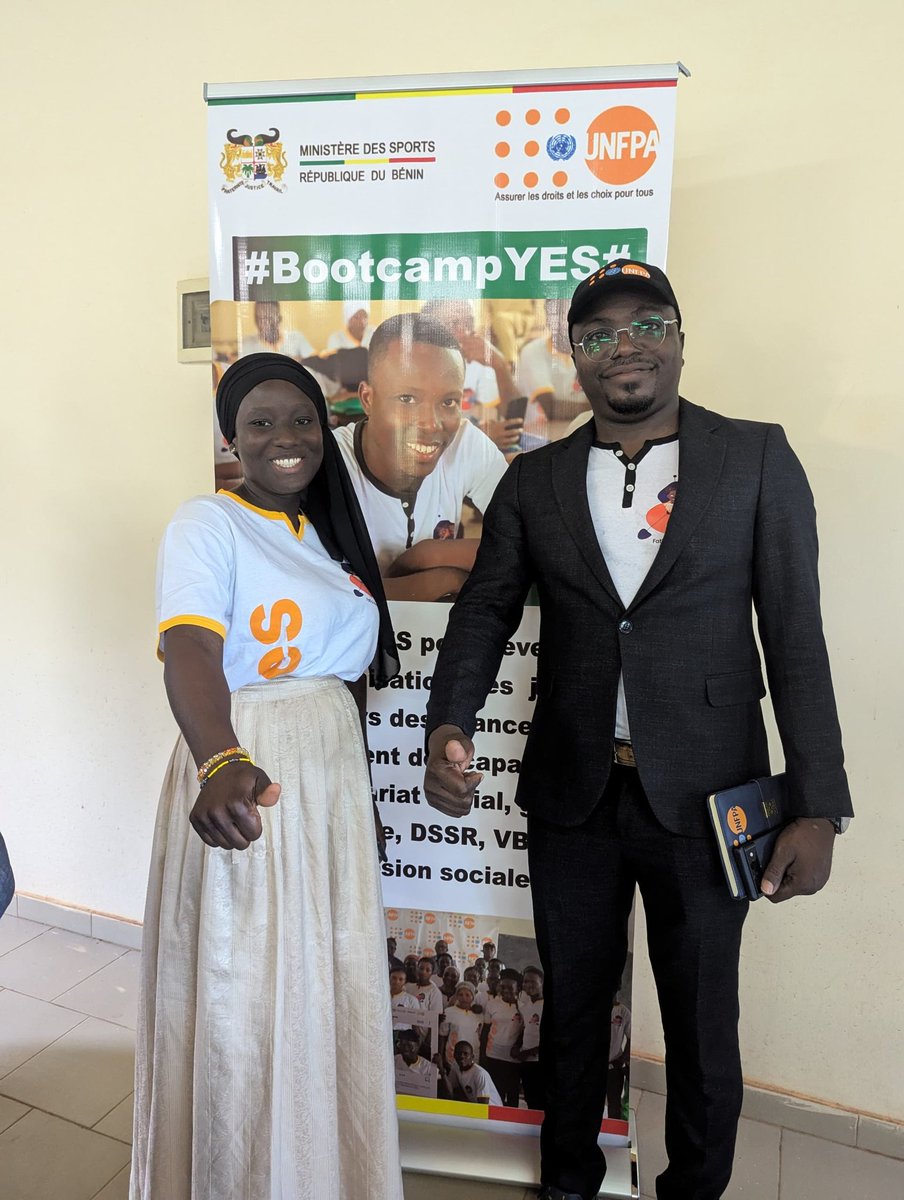 KissouYes's tweet photo. Every body Say  YES👍 😉 
Le projet #YES dépose ses valises dans le #Borgou a travers le #Bootcamp de renforcement des capacités de la jeunesse, organisé par le @gouvbenin  en partenariat avec @unfpa_benin. 
#YouthEmpowermentParakou
#EntrepreneuriatInnovant
#UNFPALuxembourg https://t.co/6gewEoJje8