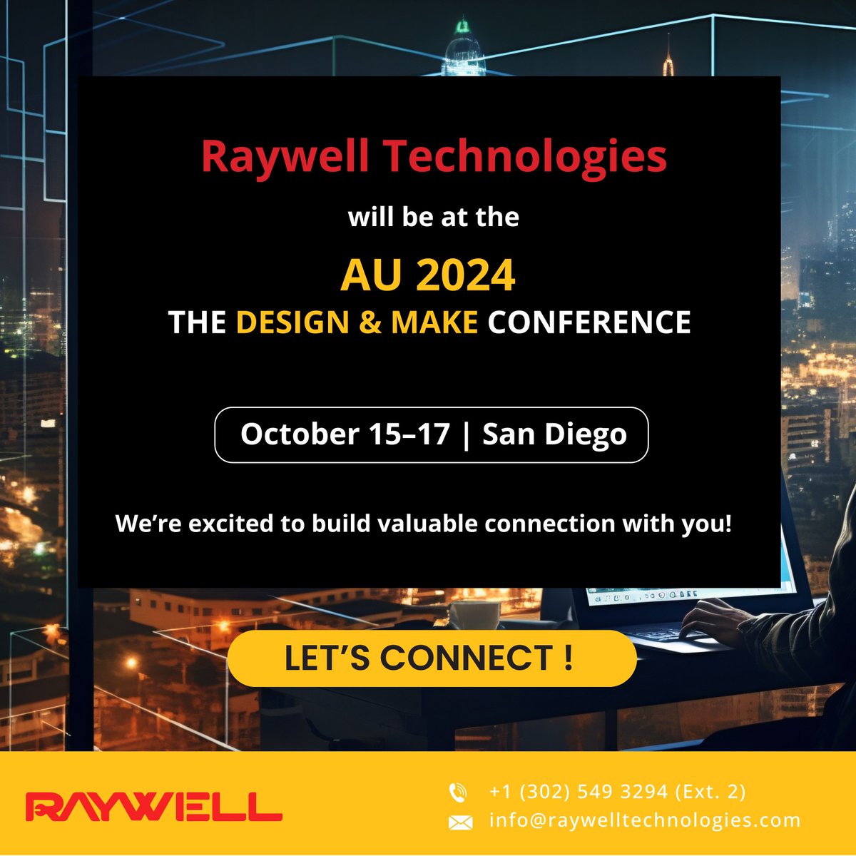 TechRaywell's tweet image. The AU 2024 Design &amp;amp; Make Conference in San Diego is around the corner. We look forward to exploring the latest innovations and connecting with industry experts. See you there!

#AutodeskUniversity #SanDiego #MEPBIM #BIMInnovation
