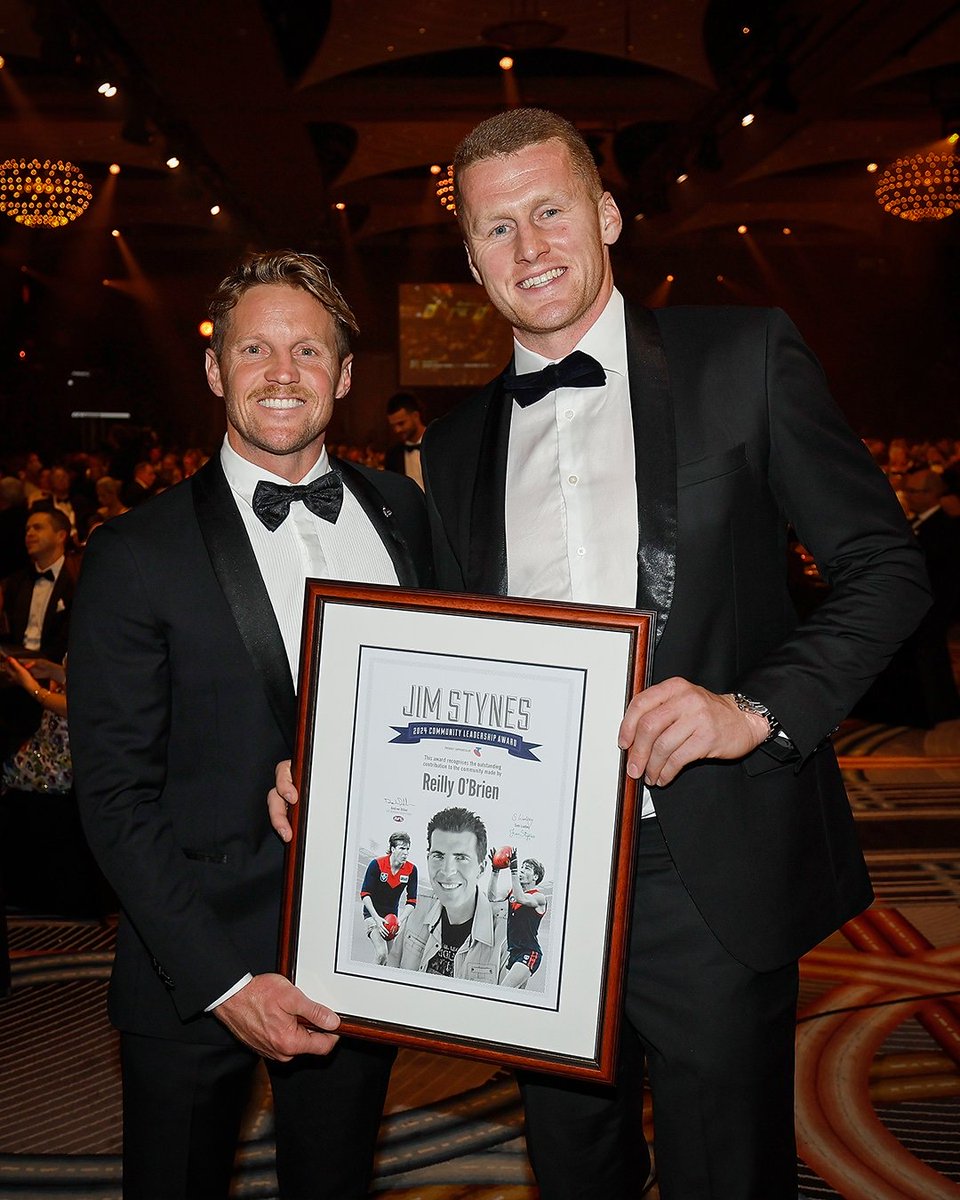 Congrats to @aps_sport Rep &amp; <a href="/SKCToorak/">St Kevin's College</a> alumni Reilly O’Brien (SKC2013) who has become the first <a href="/Adelaide_FC/">Adelaide Crows</a> player to receive the prestigious Jim Stynes Community Leadership Award for his incredible work advocating for mental health. 

A fantastic role model. Well done, Reilly!