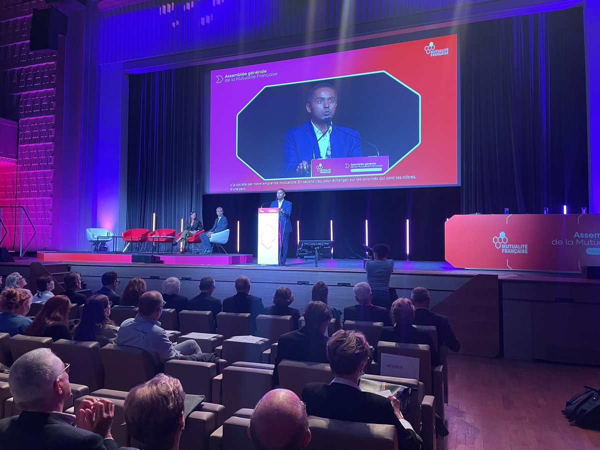 📍Ouverture de notre Assemblée générale avec Béatrice Augier, secrétaire générale de la <a href="/mutualite_fr/">Mutualité Française</a> 

Merci aux délégués pour votre présence à la maison de la Mutualité à Paris. 

#AG2024 #mutualistes #mutuelles