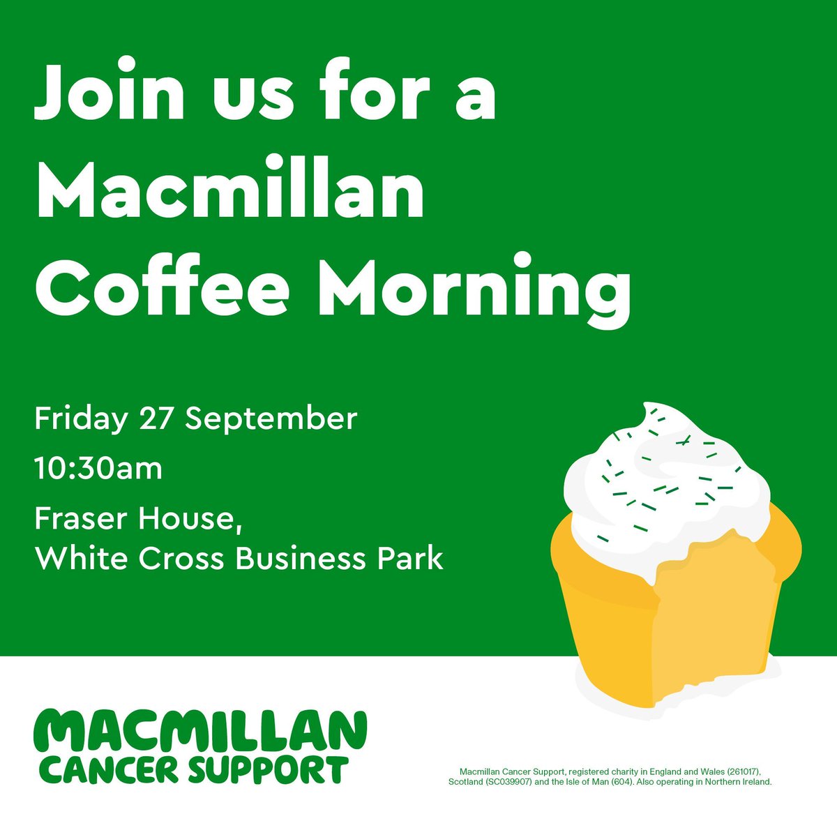 EXP (@we_are_exp) on Twitter photo Fancy some cake? We're hosting a <a href="/macmillancancer/">Macmillan Cancer Support</a> Coffee Morning on Friday 27 September at 10:30. Message us if you can make it! Fancy some cake? We're hosting a <a href="/macmillancancer/">Macmillan Cancer Support</a> Coffee Morning on Friday 27 September at 10:30. Message us if you can make it!