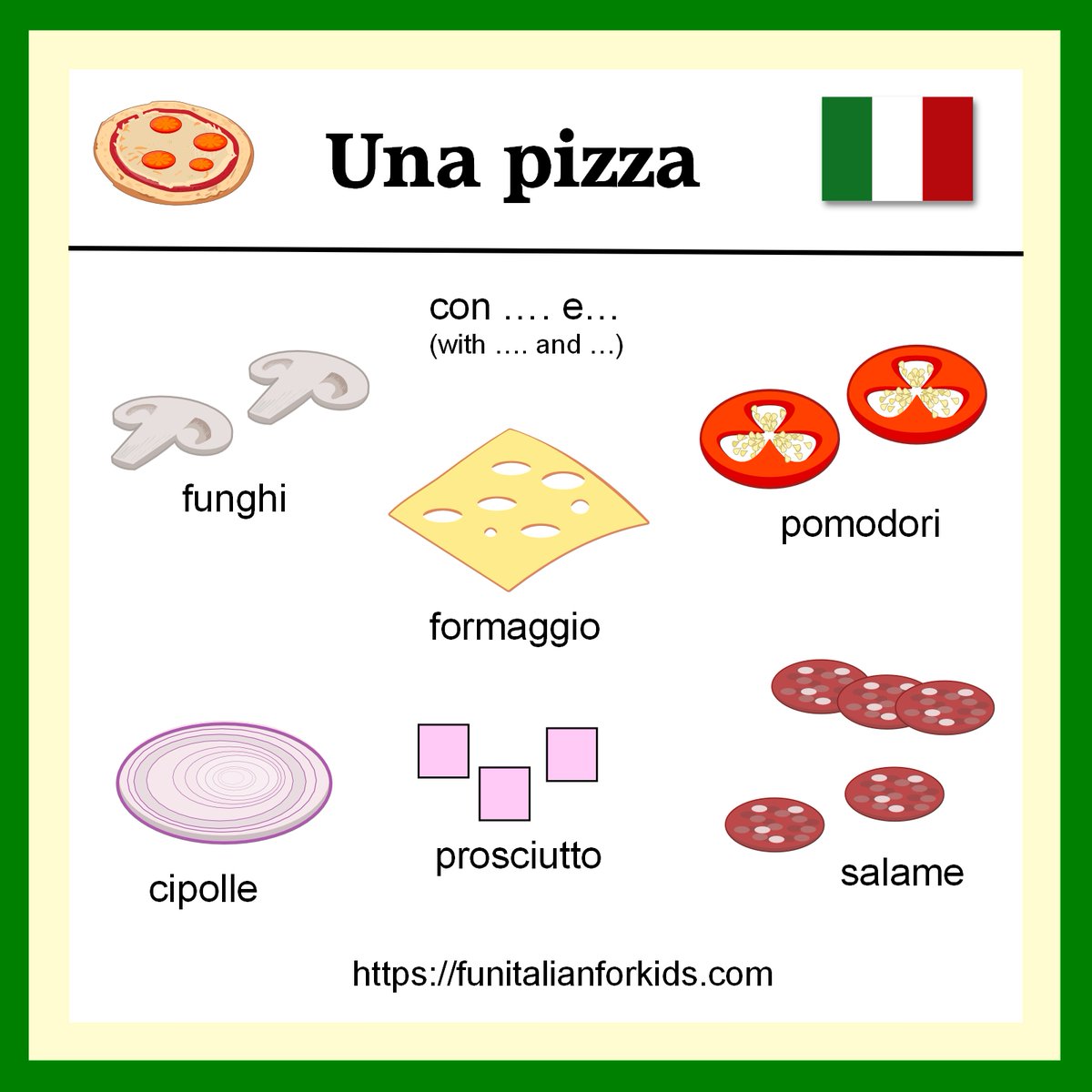 FunItalian_kids's tweet photo. Tomorrow is the European day of languages and a fun theme for an Italian class is pizzas! A fun activity to do is to make a pizza menu #EuropeanDayOfLanguages #mflchat #learnItalian #ItalianKS2 #ItalianKS3 #ItalianForKids #ItalianPGCE #Thursday26thSeptember #Italian https://t.co/XggZIMRL2u
