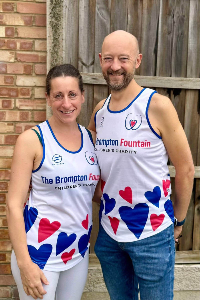 The Brompton Fountain (@bromptonsupport) on Twitter photo Lizzie and Phil are running the prestigious@RoyalParksHalf in aid of our charity and wearing our brand new running vests created by <a href="/ScimitarCustom/">Scimitar Custom</a>. Please show your support and help them smash their fundraising target. justgiving.com/fundraising/ph… ❤️💙 #TeamBrompton #RoyalParksHalf Lizzie and Phil are running the prestigious@RoyalParksHalf in aid of our charity and wearing our brand new running vests created by <a href="/ScimitarCustom/">Scimitar Custom</a>. Please show your support and help them smash their fundraising target. justgiving.com/fundraising/ph… ❤️💙 #TeamBrompton #RoyalParksHalf