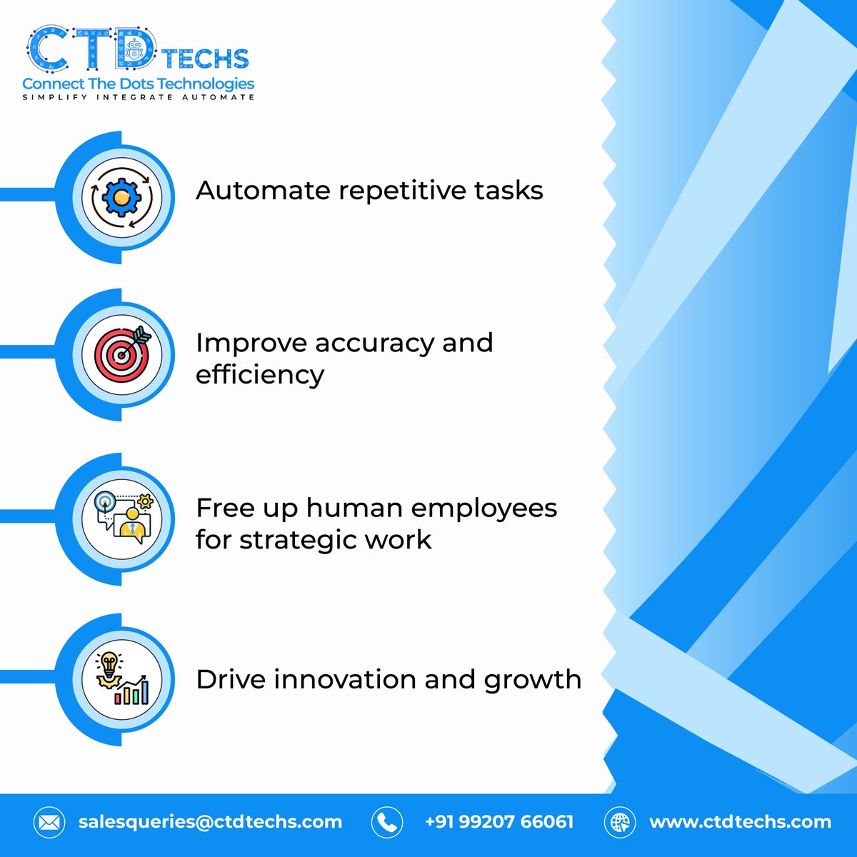Ganeshspillai's tweet image. Unlock the Potential of RPA! ✨ Automate, innovate, and elevate—experience seamless efficiency, reduced errors, and a smarter workforce ready for strategic growth.

#RPA #AutomationPower #InnovationDriven #EfficiencyUnlocked #BusinessGrowth #SmartAutomation #TechTransformation