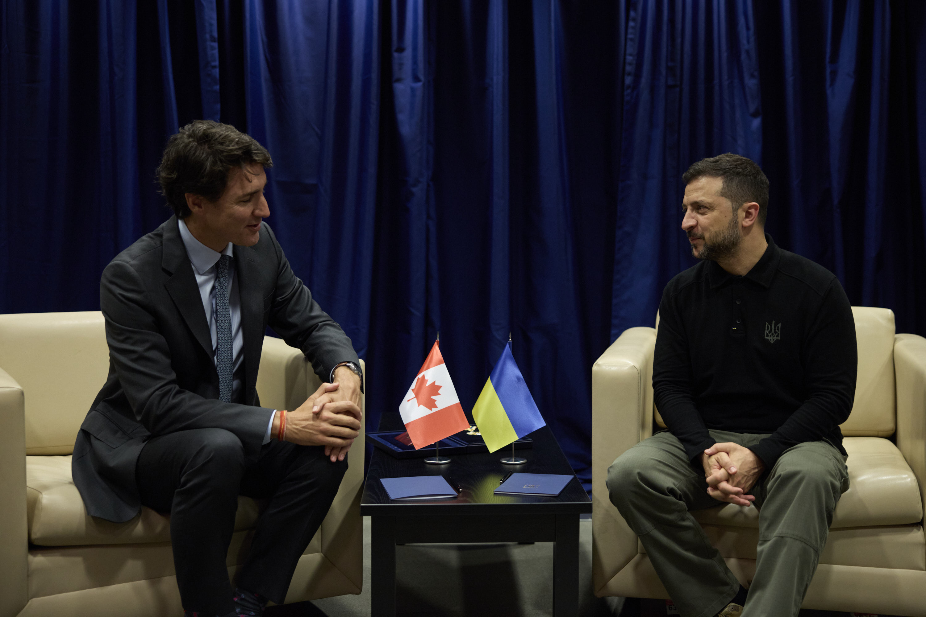 Zelenski y el Primer Ministro de Canadá, Justin Trudeau | Fuente: X (@ZelenskyyUa)
