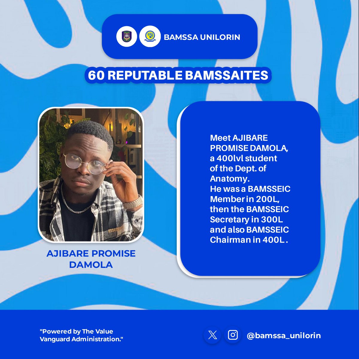 bamssa_unilorin's tweet photo. 60 REPUTABLE BAMSSAITES ❤️
And we have come to the end of the introduction of the reputable BAMSSAites (60/60
#bamssa #unilorin #bamssaunilorin https://t.co/O2gTnayXrx