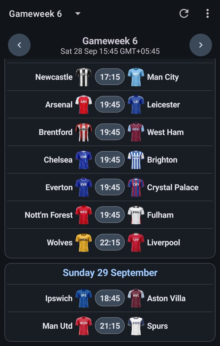 Predict and Win Contest.#GW6
Predict Game Winner of the match between 
#Newcastel Vs #ManCity
#Chelsea Vs #Brighton
#ManUnited Vs #Spurs
#Everton Vs #Crystal
 and win eSewa top up worth NPR 500
You Must👇
*RT this tweet.
*Predict before KO
*Lucky draw if MCP
*Mention two friends