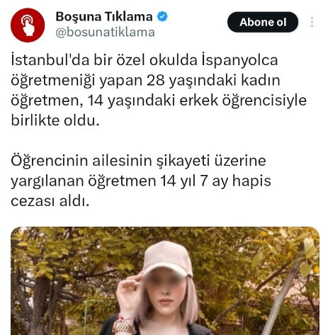 Şu iğrenç olay, dini vakıfta, bir İmâm Hatip Lisesi'nde yaşansaydı eğer, ”Tarikatlar, cemaatler, İmam Hatipler, Kur'an Kursları kapatılsın” diye ortalığı ayağa kaldırırlardı.
İşinize gelmeyince suç bireysel oluyor  değil mi iki yüzlüler? 

#sahibinden Okşan Aleviler Dünya Lideri