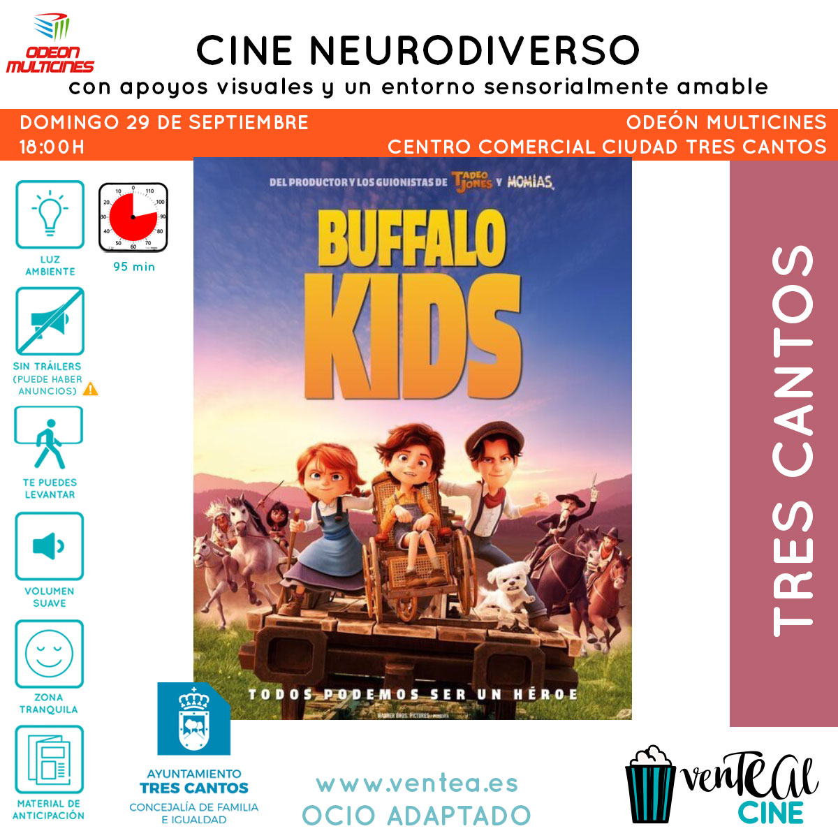 Este fin de semana tenemos mucho cine en Murcia, Tres Cantos y Ponferrada. Descarga aquí los apoyos visuales: ventea.es/cartelera¡Nos vemos en el cine! #ventealcine