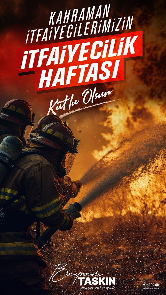 Her türlü felaket ve acil durumlarda kendi hayatlarını tehlikeye atarak; ailelerini geride bırakan, zor şartlarda mesai kavramını gözetmeksizin çalışan bütün İtfaiye çalışanlarının İtfaiye Haftası’nı kutluyor, çalışmalarında kolaylıklar diliyorum.