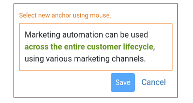 LinkStorm suggests internal link opportunities while giving you complete control.
You can now edit the suggested anchor text🚀