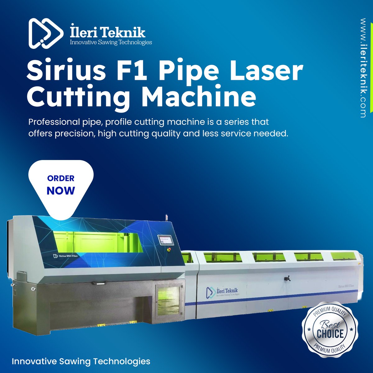 IleriTekniktr's tweet image. 🚀 Precision Cutting at Its Best! 🚀
Discover the Sirius F1 Pipe Laser Cutting Machine for  

ileriteknik.com/products/siriu…
📧  info@ileriteknik.com

#LaserCutting #PipeLaser #IndustrialSolutions #PrecisionEngineering #AdvancedMachinery #ManufacturingTech #SiriusF1 #ileriteknik