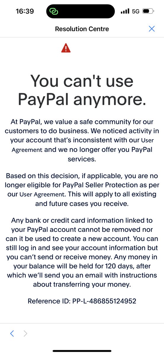 מרתיח! 🤬
חברת ״PayPal״ הבזויה וההזויה החליטה שהם לא עושים יותר עסקים עם החנות שלנו וסגרו לנו את החשבון לצמיתות! 😱

לא רק זה, הם גם החליטו לגנוב מאיתנו את כל הכסף שהרווחנו ביושרה ממכירת המוצרים שלנו בחנות (שאנחנו עובדים כבר כמה חודשים מאד קשה לבנות)! 🤬

תחשבו שניה מה היה קורה