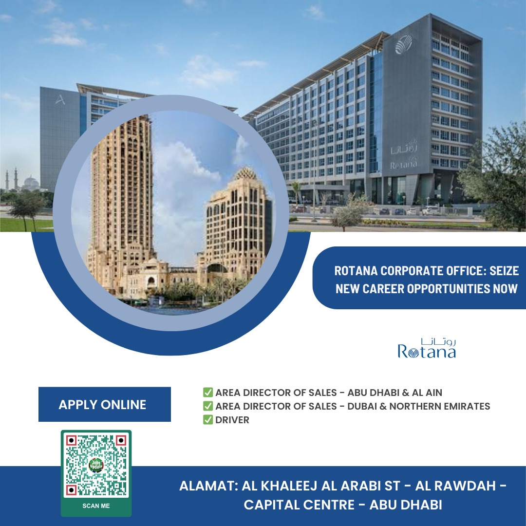 ObimaB's tweet photo. Rotana Corporate Office: Your Gateway to Thriving Career Opportunities (🇦🇪 Dubai, Abu Dhabi 🇦🇪)

Apply Online: https://t.co/szKRyeIblv https://t.co/TGGYkbMysQ