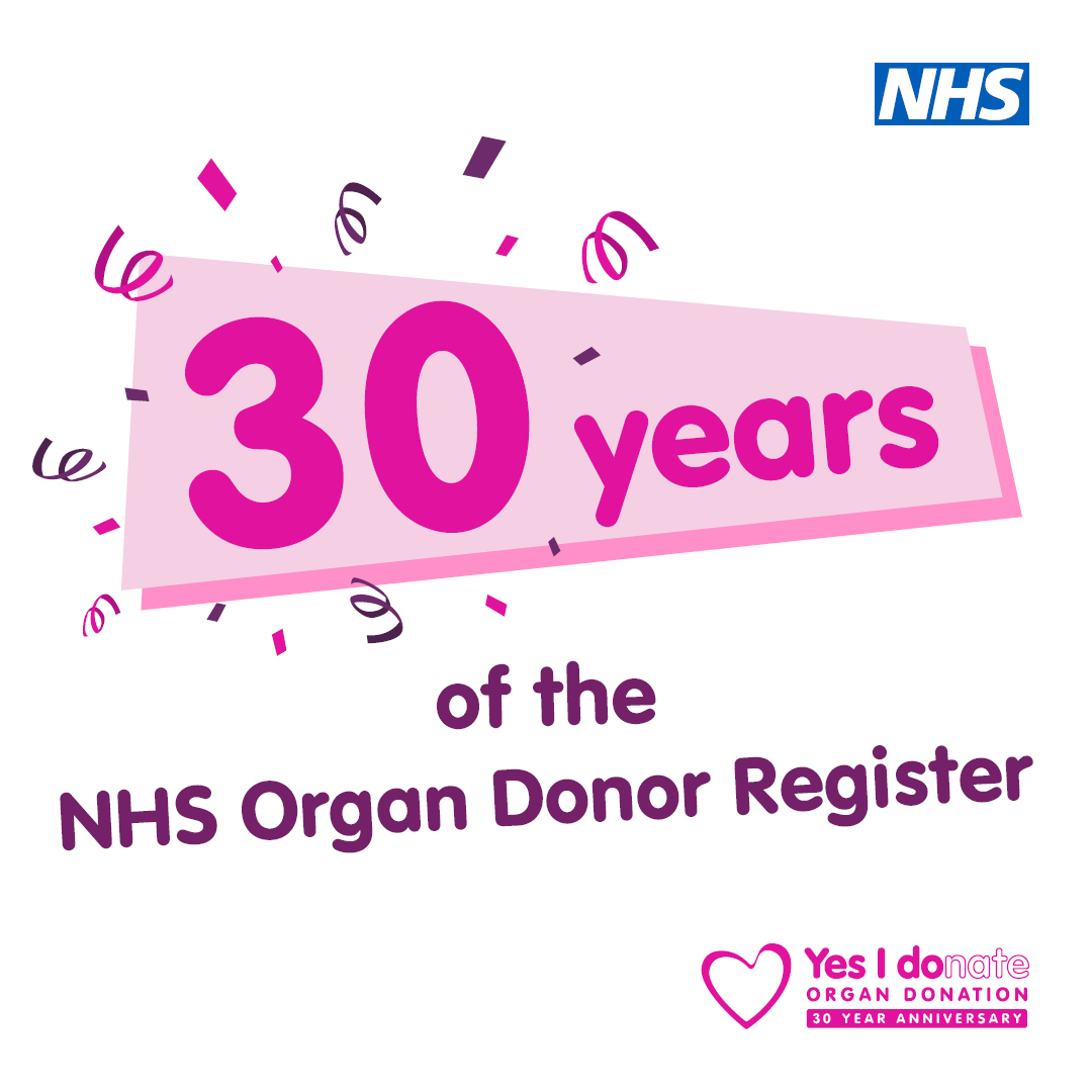 It's #OrganDonationWeek, the perfect time to reflect, celebrate, and make a life-saving difference. 

It takes just two minutes to register your organ donation decision, and your choice could save up to nine lives. It’s the best thing you’ll do today! organdonation.nhs.uk