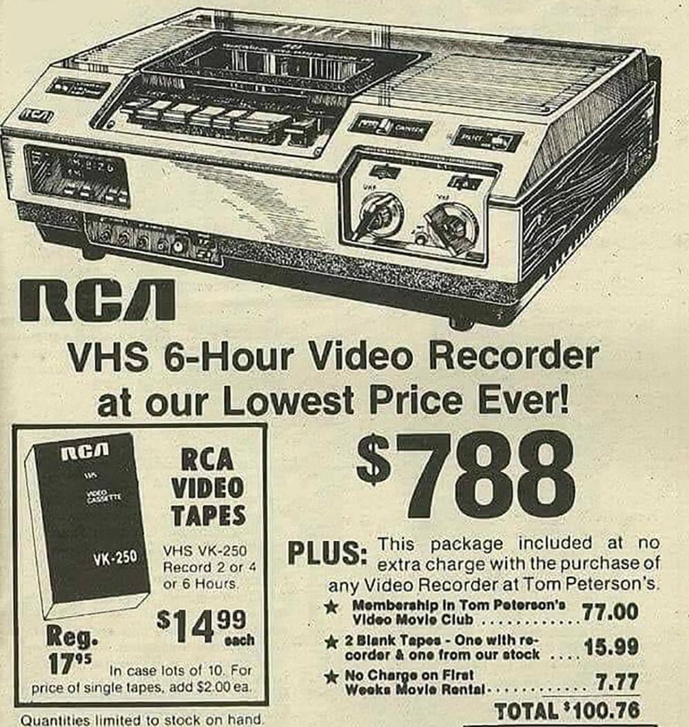 positive4sure's tweet photo. I believe this VHS advertisement is from 1977-78.
#vhs #vhsplayer #VHSfans #VideoHomeSystem #VIDEO #videotape #70s #80s #1970s #1980s #vintage #vintageadvertisement #advertisement #oldschool #nostalgia #PleaseShare #repost #thankyou #haveaniceday https://t.co/3K9s6uvv8J