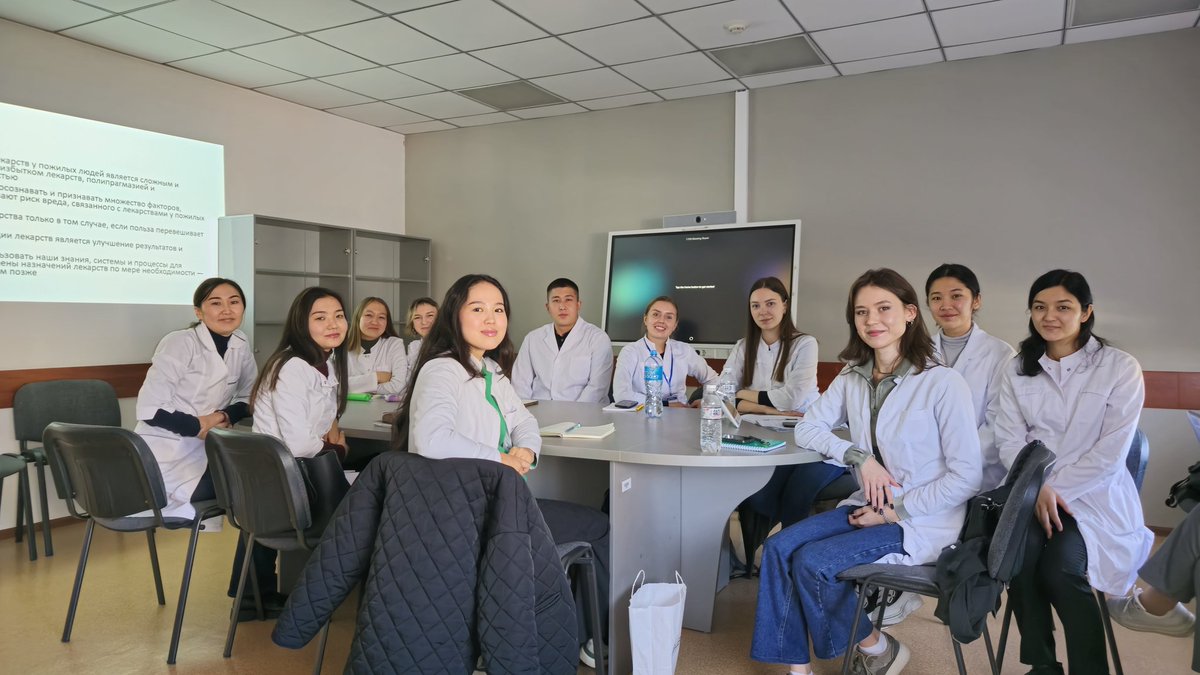 David J Woods FPS FRGS (@pharminfotech) on Twitter photo Interdisciplinary teaching; clinical pharmacology residents, and master of pharmacy students. At Karaganda Medical University, Kazakhstan.
All in this together on #WorldPharmacistsDay Interdisciplinary teaching; clinical pharmacology residents, and master of pharmacy students. At Karaganda Medical University, Kazakhstan.
All in this together on #WorldPharmacistsDay