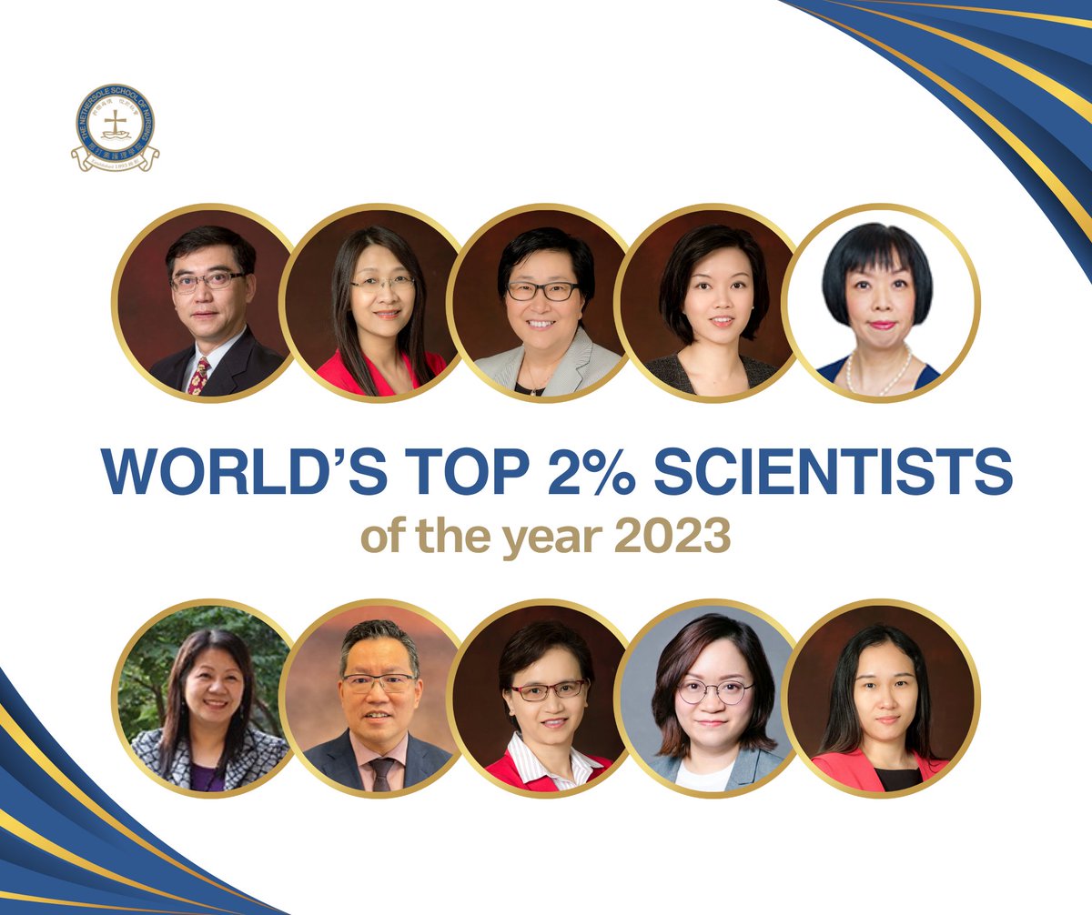 cuhknursing's tweet photo. We’ve reached double digits! 🎊Congratulations to the 10 current professors &amp; researchers from our School for making it into the latest Top 2% Scientists of the World by Stanford University! https://t.co/tFxzT8rAh7