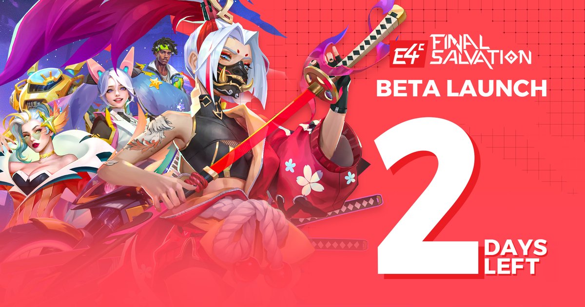 AmbrusStudio's tweet photo. ‼️Big news! We’re thrilled to announce that E4C: Final Salvation is finally launch and global early access! In just 2 days, you’ll experience the best mobile MOBA build on @SuiNetwork

🎮Get ready, gamers—this is a moment you won’t want to miss! 

#AmbrusStudio #mobilemoba #gamefi