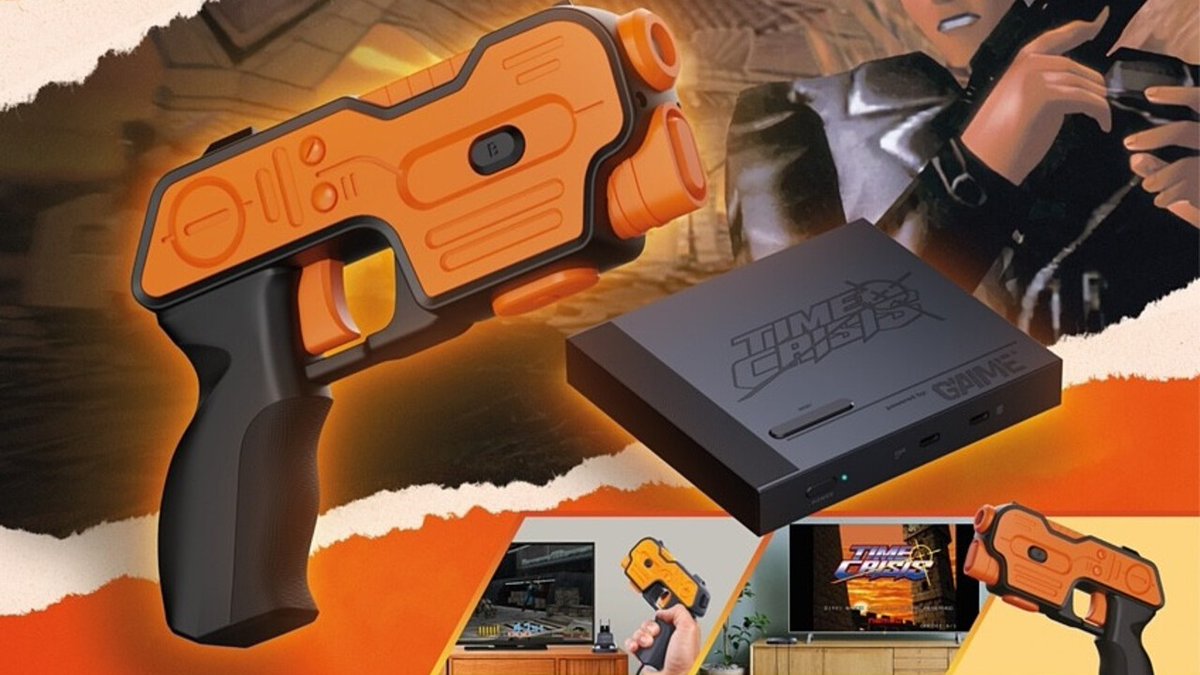 timeextension64's tweet image. Time Crisis Is Coming To Modern TVs Thanks To A Plug-And-Play, AI-Powered Light Gun. timeextension.com/news/2024/09/t…