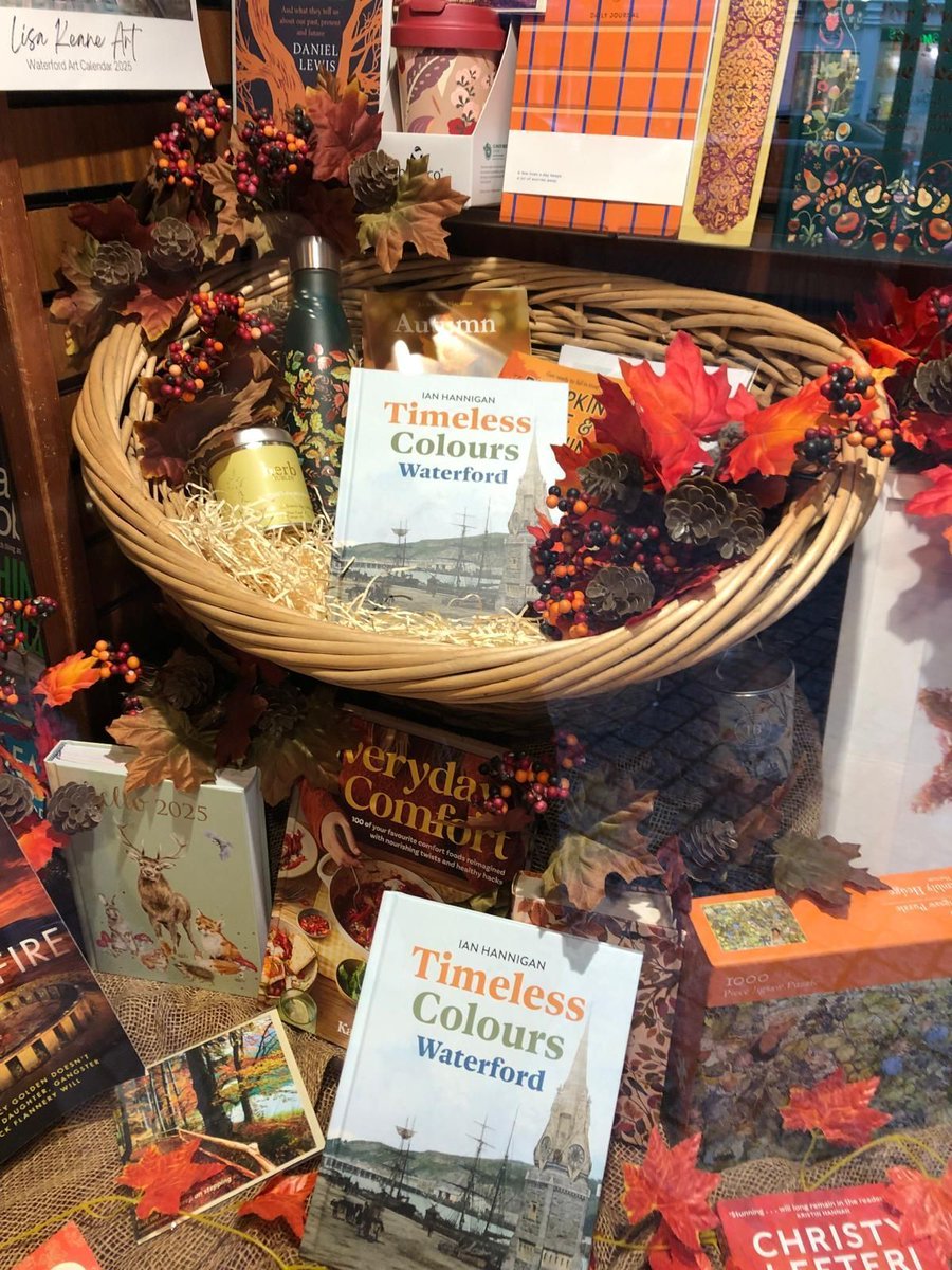 🧺 💐📘  

An honour for Timeless Colours Waterford, published by <a href="/MerrionPress/">Merrion Press</a>, to feature in the beautiful &amp; creative autumn window display in the <a href="/TheBookCentres/">The Book Centre</a> #Waterford.

Shh, just between us, there'll be special announcement about this venue soon.

#History #Colourised