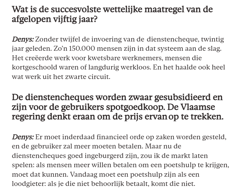 ‘De doemdenkers hebben ongelijk.’ Arbeidsmarktexpert <a href="/DenysJan/">Jan Denys</a> via <a href="/Knack/">Knack</a>  over 50 jaar arbeidsmarktbeleid. knack.be/nieuws/belgie/… Citaat: