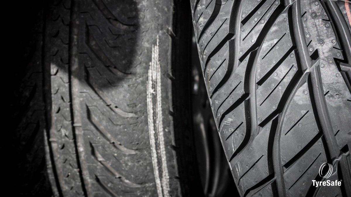 Tyresafe's tweet photo. Part-worn tyres might hide dangerous defects, such as internal damage or insufficient tread. Don’t risk your life for a bargain. Get new tyres instead. #CheckTyres #PartWorn #WornTyres #DangerousTyres https://t.co/iJt2835mb2