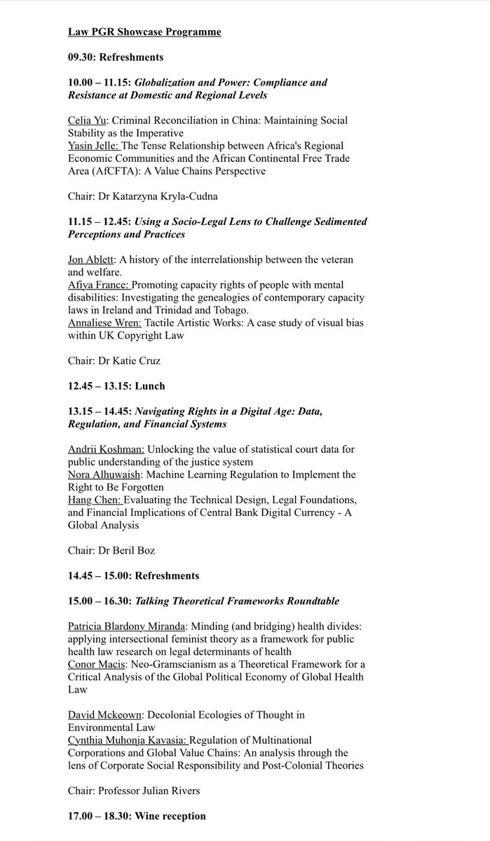 Annaliese Wren (@annaliese_wren) on Twitter photo Over the past few months I have been involved in organising an event showcasing the PhD research being undertaken at <a href="/BristolUniLaw/">Bristol Law School</a>. I am looking forward to seeing it come to fruition today in the Moot Court in 8-10 Berkeley Square! Over the past few months I have been involved in organising an event showcasing the PhD research being undertaken at <a href="/BristolUniLaw/">Bristol Law School</a>. I am looking forward to seeing it come to fruition today in the Moot Court in 8-10 Berkeley Square!