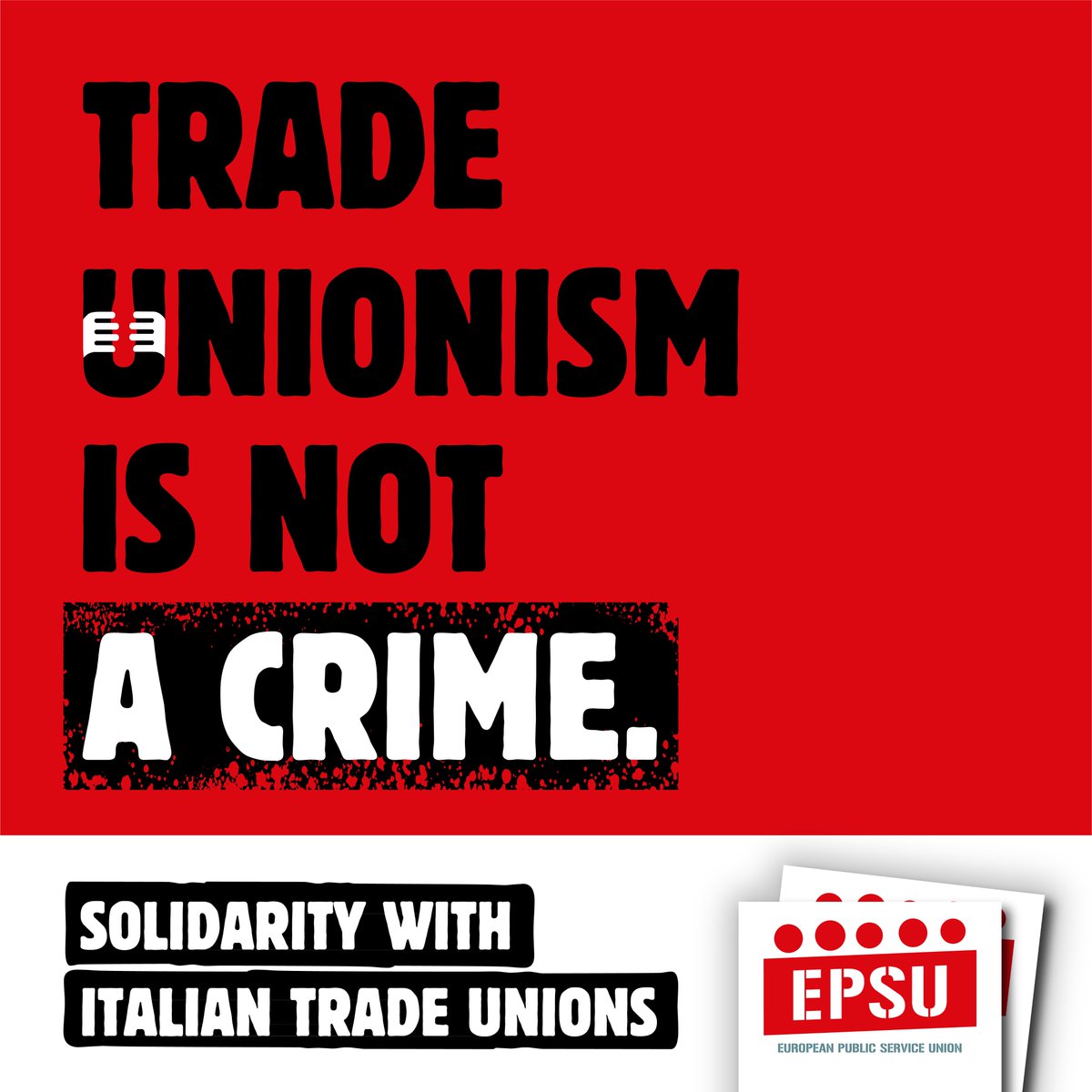 EPSU (@epsunions) on Twitter photo ✊🏾 #Solidarity with Italian unions!
📣Far-right Prime Minister Meloni has introduced a new security law - she attacks the right to protest!
▪️Today <a href="/cgilnazionale/">CGIL Nazionale</a> & <a href="/UILofficial/">Uil Nazionale</a>;
▪️Next week, <a href="/CislNazionale/">CISL Nazionale</a> will take the streets.
We're fully backing our Italian affiliates! ✊🏾 #Solidarity with Italian unions!
📣Far-right Prime Minister Meloni has introduced a new security law - she attacks the right to protest!
▪️Today <a href="/cgilnazionale/">CGIL Nazionale</a> & <a href="/UILofficial/">Uil Nazionale</a>;
▪️Next week, <a href="/CislNazionale/">CISL Nazionale</a> will take the streets.
We're fully backing our Italian affiliates!