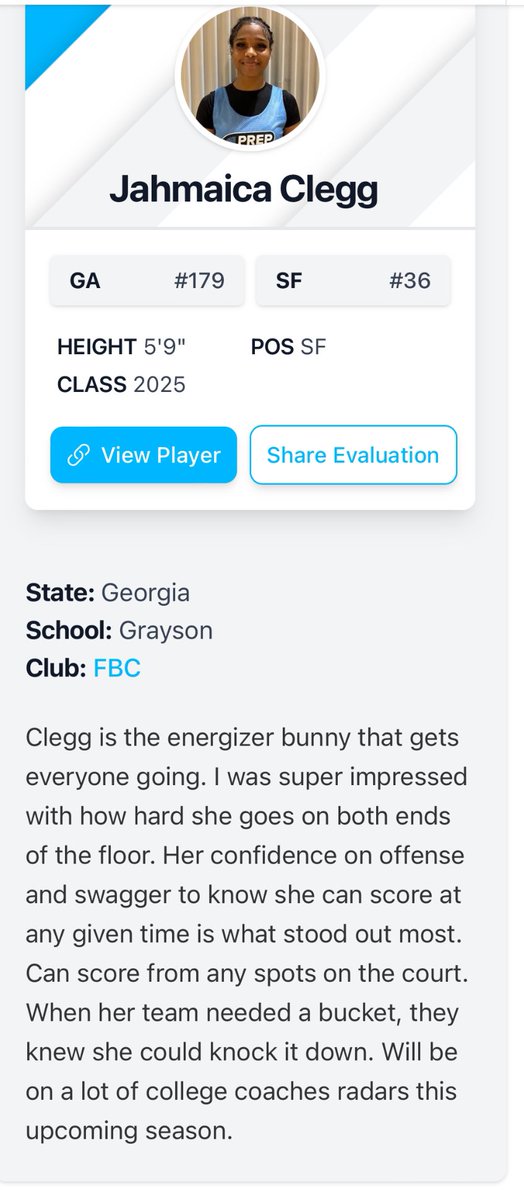 Thank you <a href="/CoachShaySmith/">Shayla Smith</a> and <a href="/PGHCircuit/">Prep Girls Hoops Circuit 🏀</a> for the write-up!